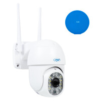 PNI IP440 WiFi PTZ wireless video surveillance camera package, 4MP, digital zoom + Sticky Pad Blue