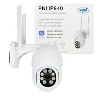 PNI IP840 wireless video surveillance camera, WiFi, PTZ, 8MP 4K, micro SD slot, stand-alone, AI functions, ONVIF