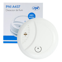 Smoke sensor PNI A437 standalone sound and light alarm